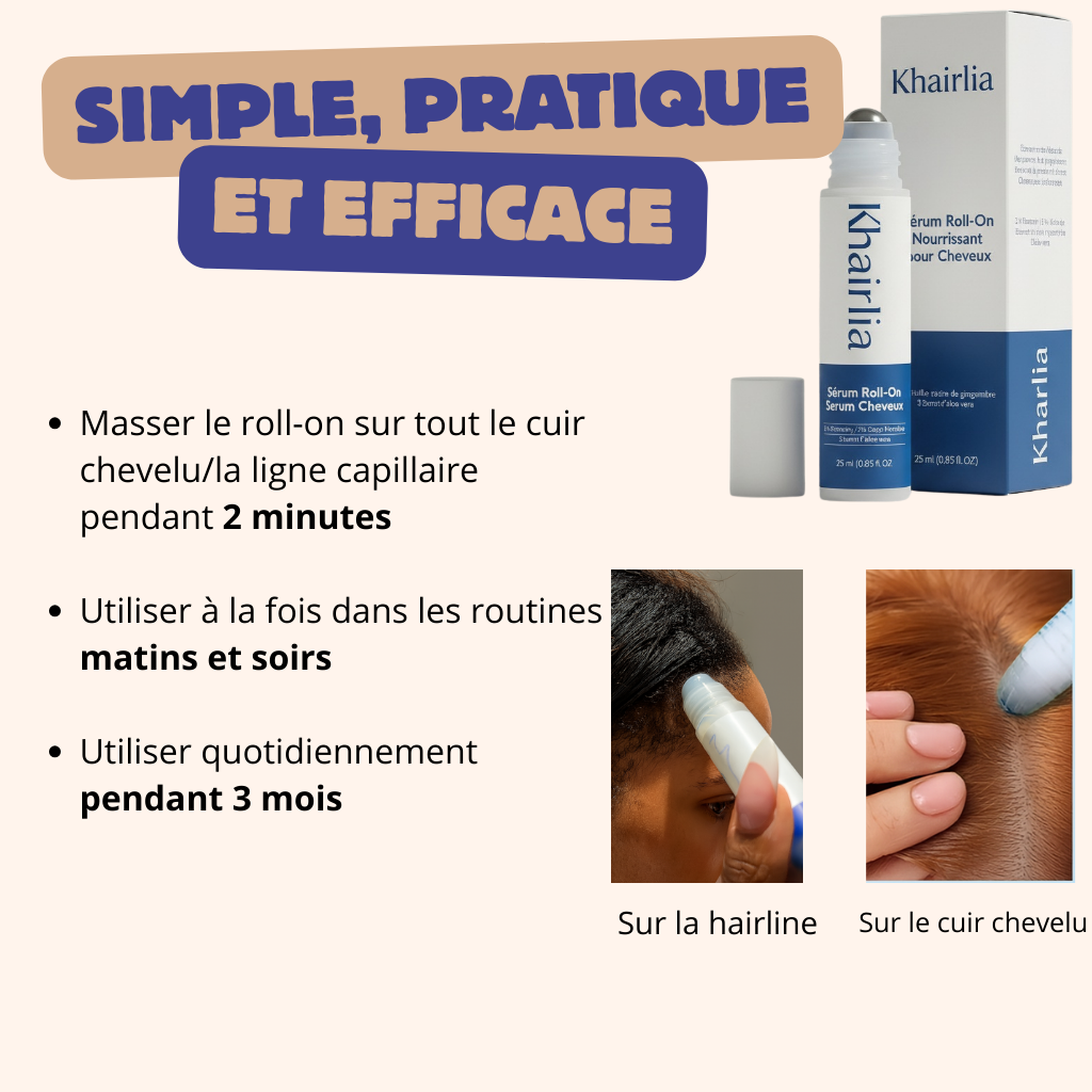 Khairlia | Roll-on Anti Tempes Dégarnies